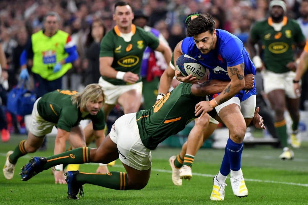 Flyhalf Romain Ntamack makes his first Test appearance since August 2023. Photo: AFP