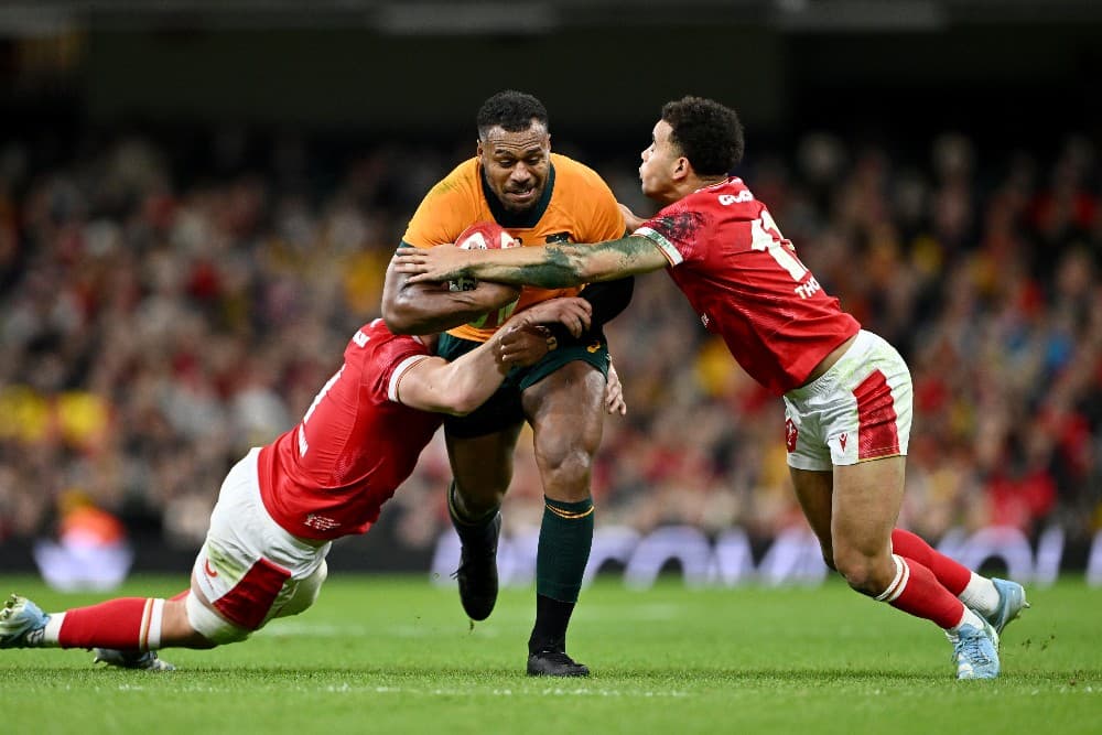 Wallabies centre Samu Kerevi is enduring a tough start to the season with Urayasu D-Rocks. Photo: Getty Images