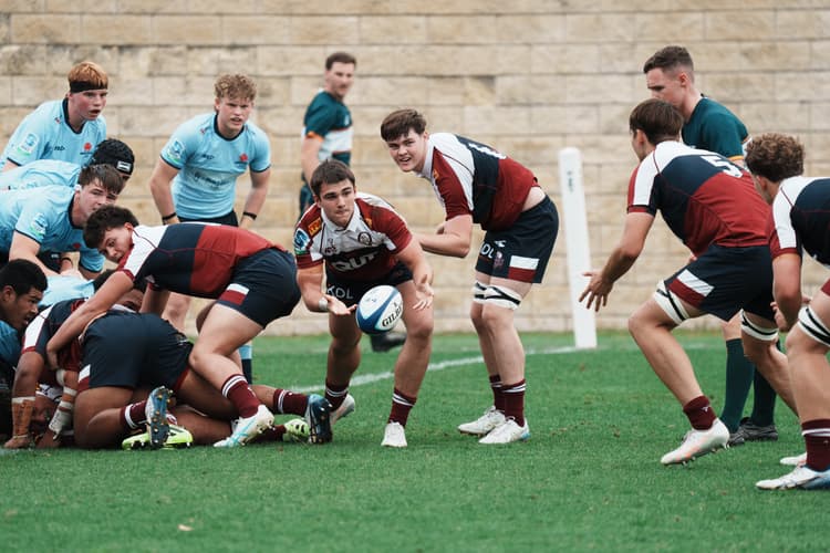 Reds halfback Tristan Cook in action during the Super Rugby U16s grand final in Sydney