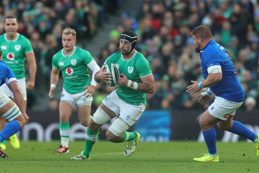 Backrower Caelan Doris will lead Ireland in November. Photo: Getty Images