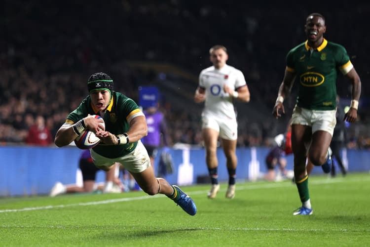 Cheslin Kolbe was the game-changer for South Africa against England. Photo: Getty Images