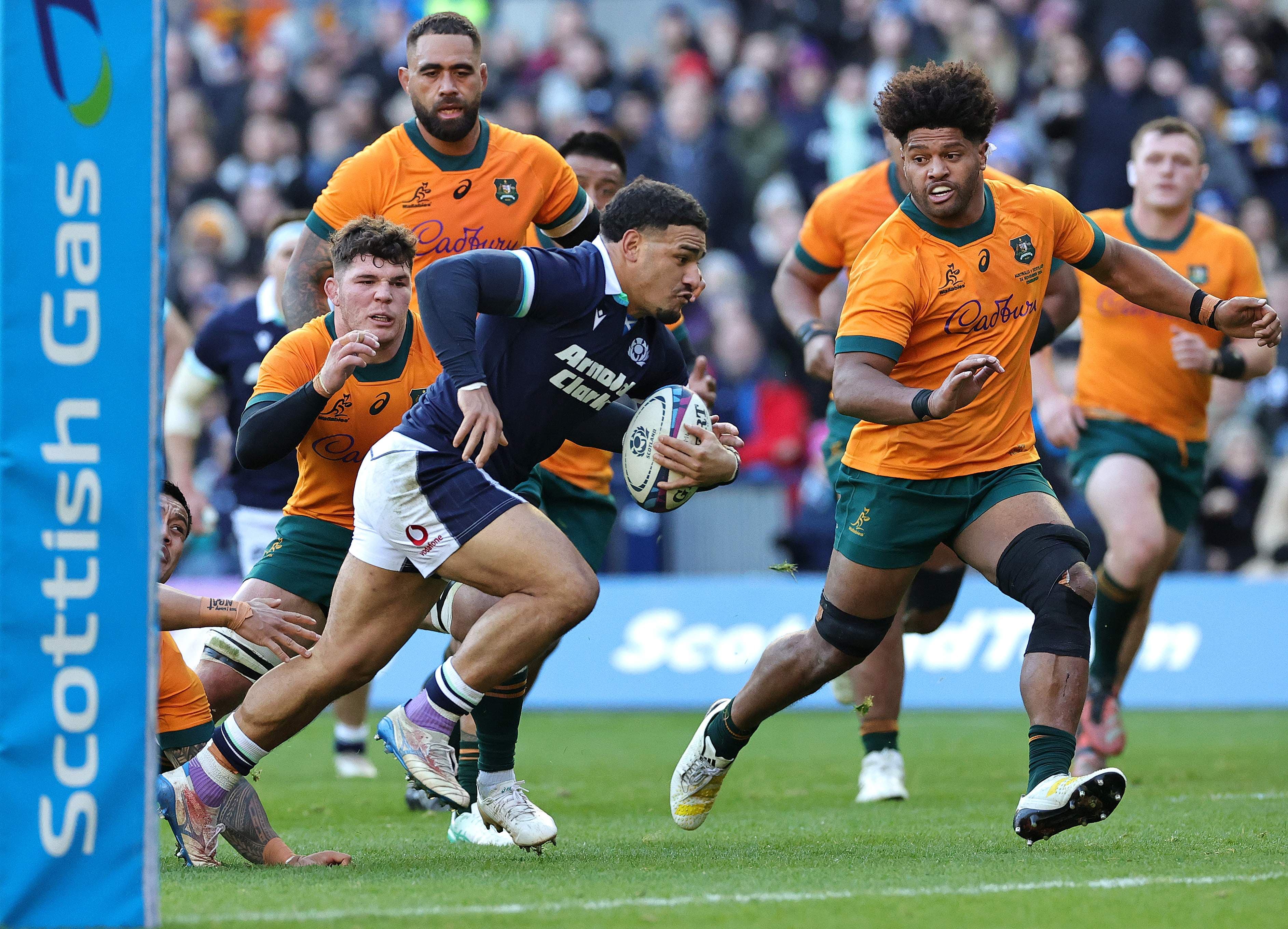 Sione Tuipulotu is excited about leading Scotland on their "journey" back to Australia in 2027. Photo: Getty Images