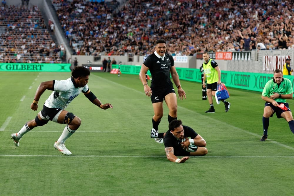 The All Blacks take on Fiji in the USA. Photo: Getty Images