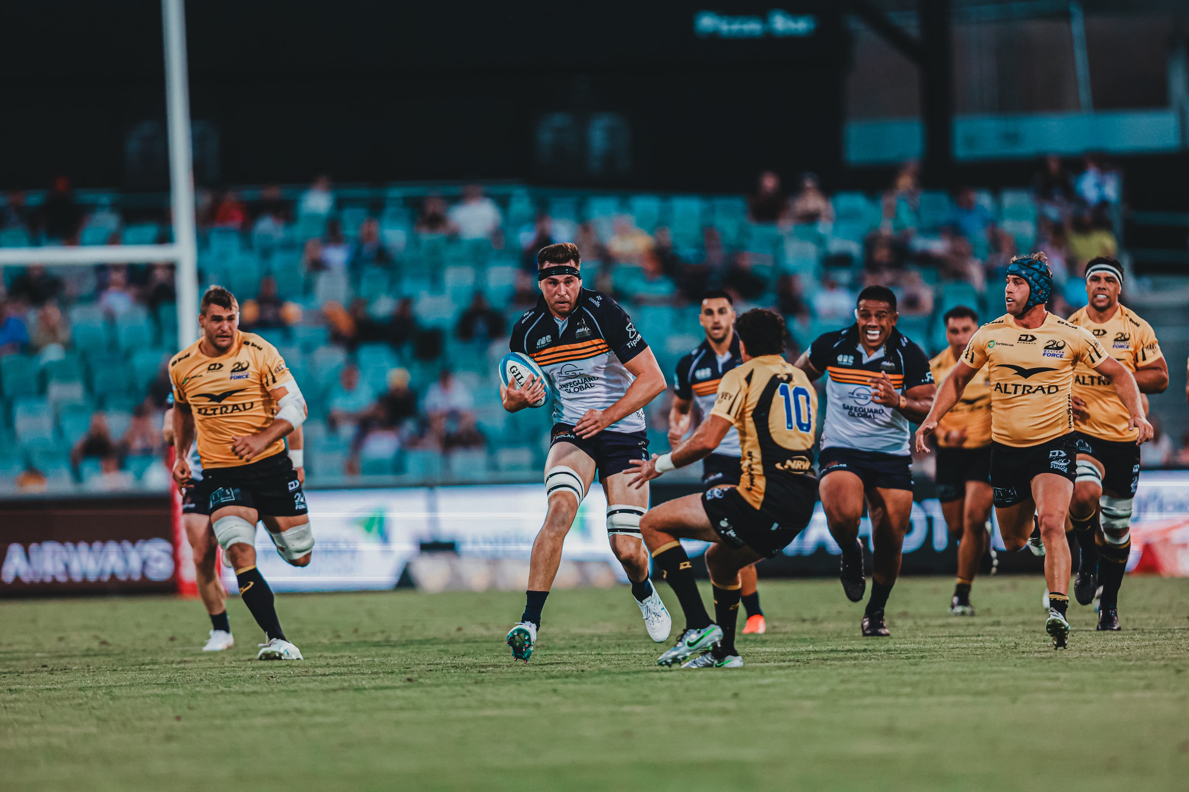 Nick Frost against the Western Force in Round 2 of Super Rugby Pacific 2025 - Image by Greg Collis