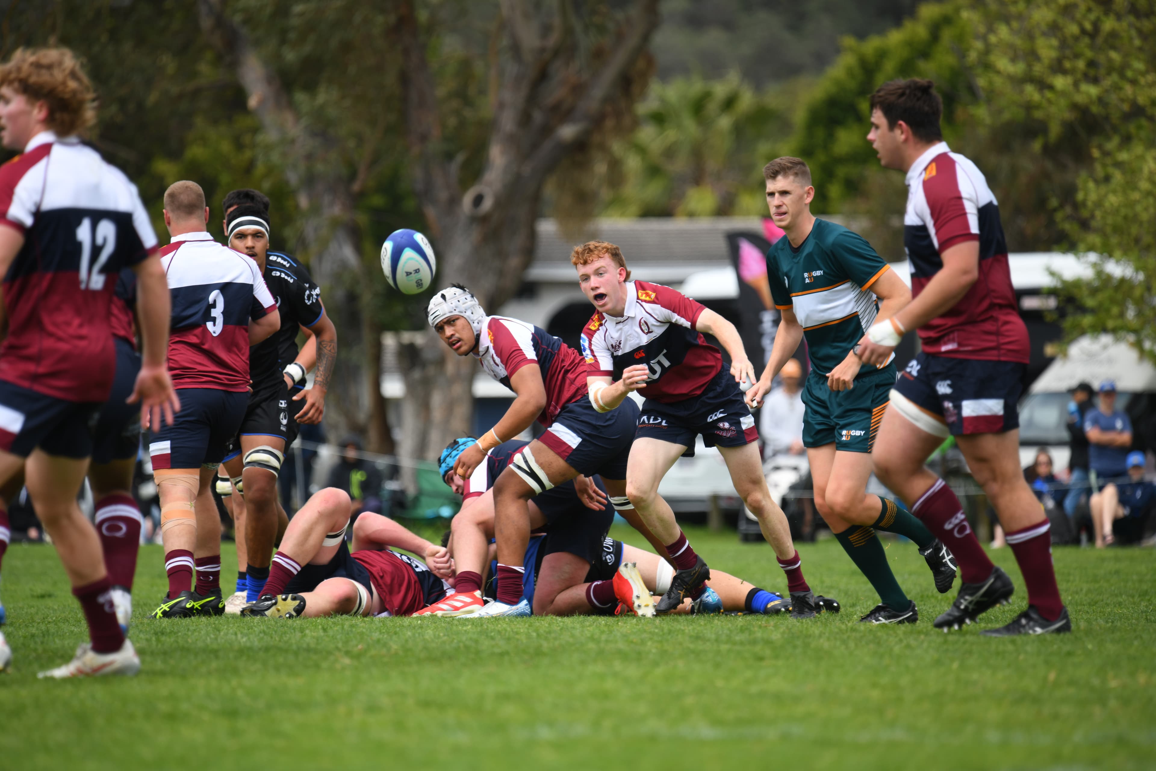 Impressive Reds U19s halfback James Prole gets his backline rolling in Perth
