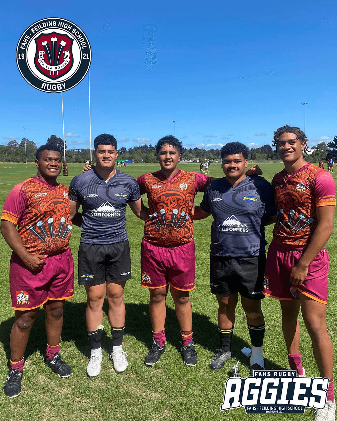 FAHS Old Boys with Chiefs and Hurricanes U20 Wider Squads