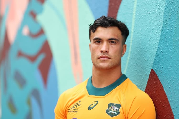 Wallabies coach Joe Schmidt has backed Joseph-Aukuso Suaalii to shine on his Test debut. Photo: Getty Images