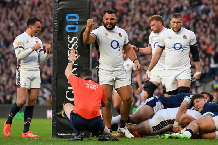 England hold on for victory over Scotland. Photo: Getty Images