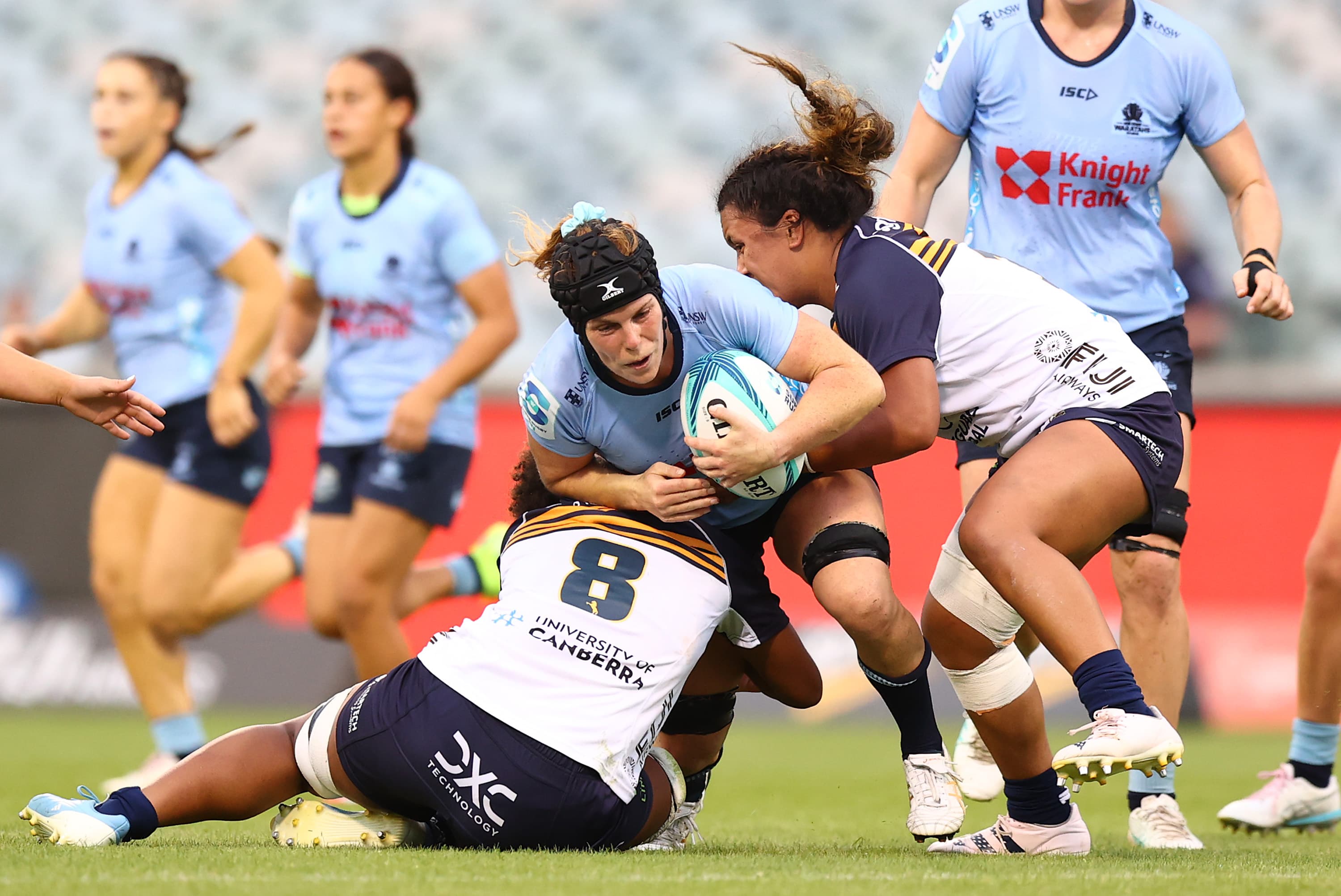 Emily Chancellor (centre) earns her 25th Cap in Sunday's Semi-Final