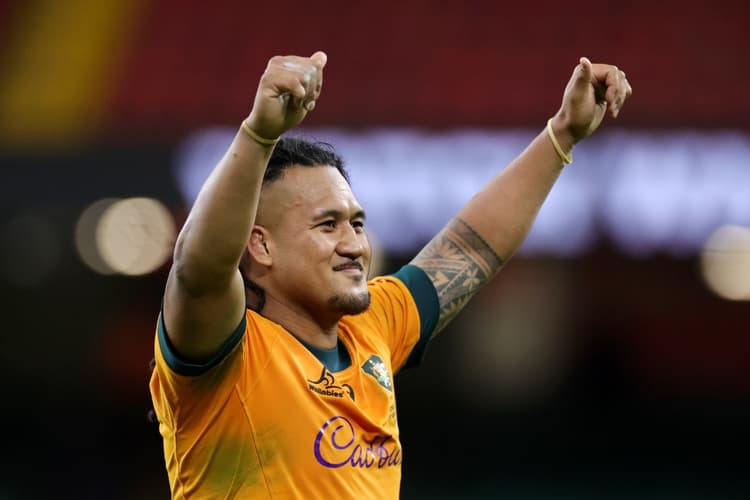 Wallabies hooker Brandon Paenga-Amosa believes fatherhood has helped improve his on-field performance. Picture: Getty