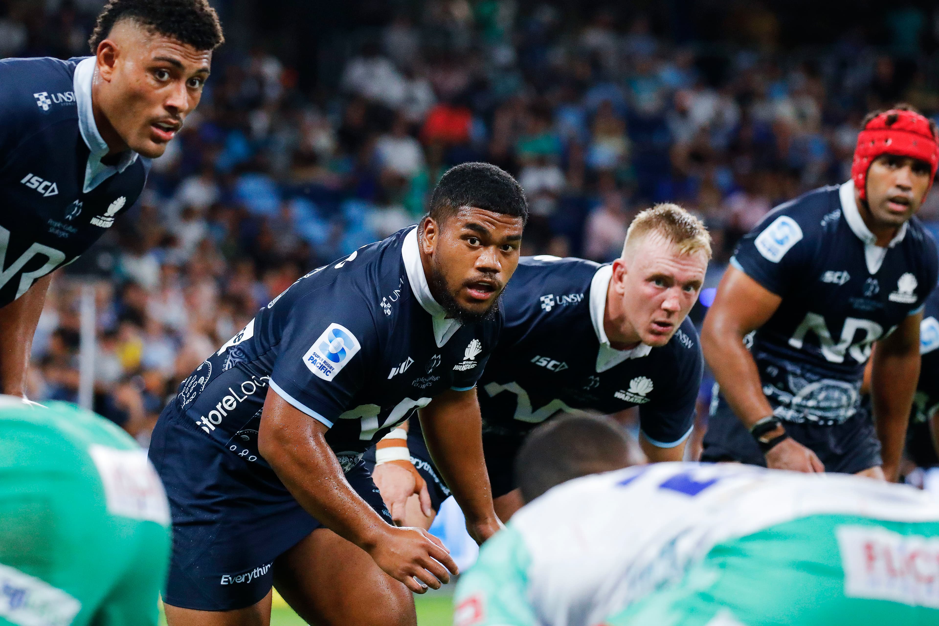 NSW Waratahs captain Hugh Sinclair (second from right) says the side is ready for the Fijian Drua