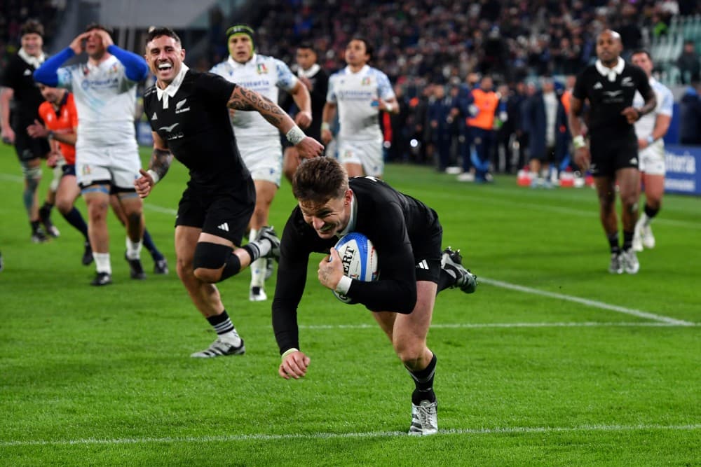 The All Blacks sent Sam Cane off in style with a win over Italy. Photo: Getty Images