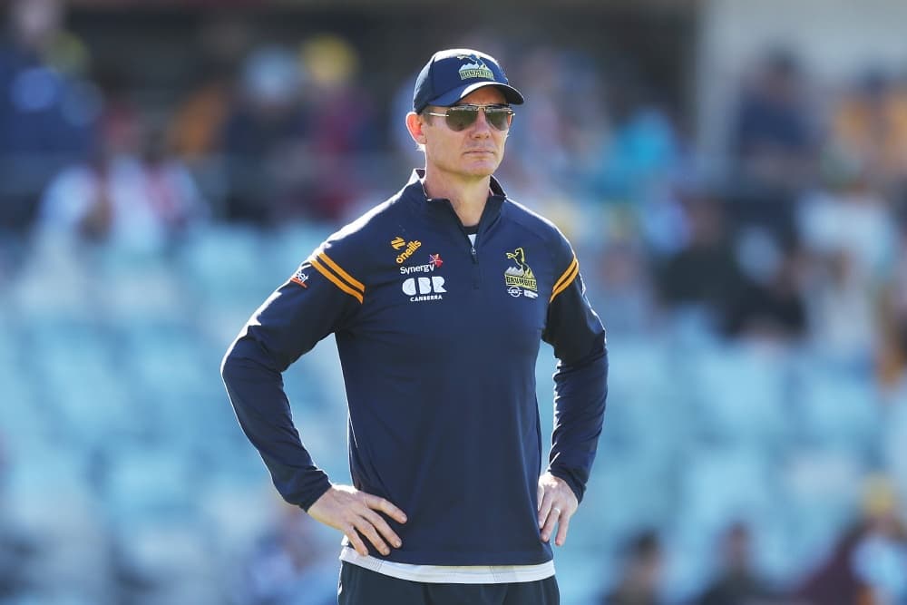 Stephen Larkham re-signs with the ACT Brumbies for further two years. Photo: Getty Images