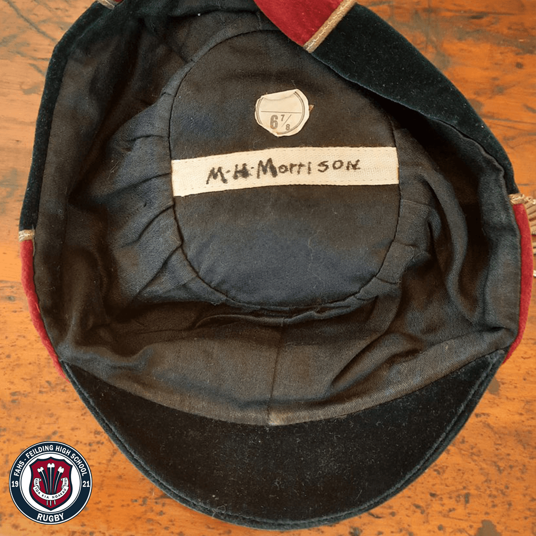 Max Morrison's 1936 1st XV Cap
Inside Detail with name tag