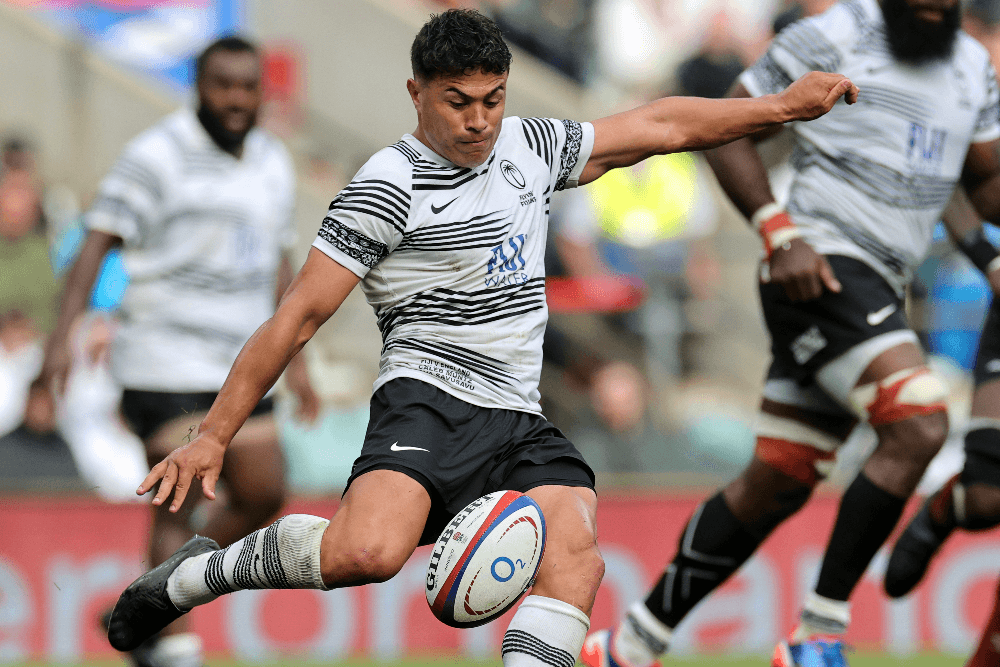 Fiji fly-half Caleb Muntz says he is relishing the chance to "unleash" his star-studded backline. Photo: Getty Images
