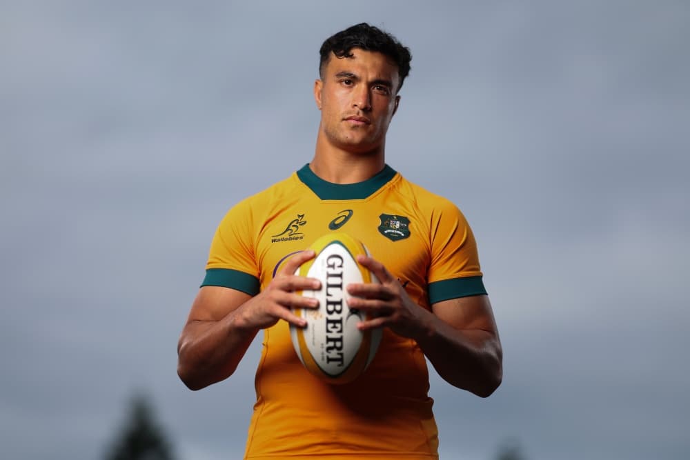 Joseph-Aukuso Suaalii will start at outside centre for the Wallabies against England. Photo: Getty Images