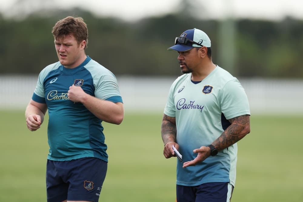 John Ulugia has gone from Brumbies teammate to Wallabies assistant coach. Photo: Getty Images