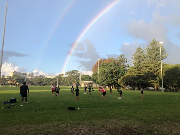 South Coogee/Maroubra U12s Training Under Double Rainbows!