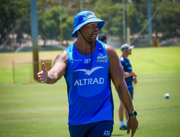 Kurtley Beale in action during a Western Force 2025 pre-season session. Picture: Western Force/Ashleigh Ansell