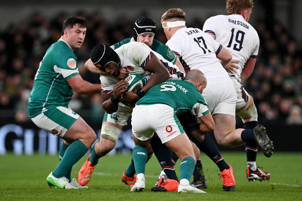 Ireland reacts to their win over England. Photo: Getty Images