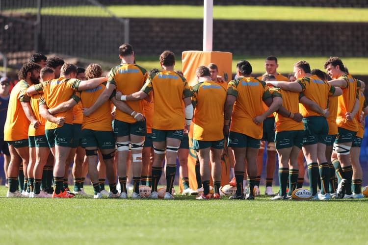 The Wallabies will link up in Sydney before players return to their Super Rugby Pacific clubs. Photo: Getty Images