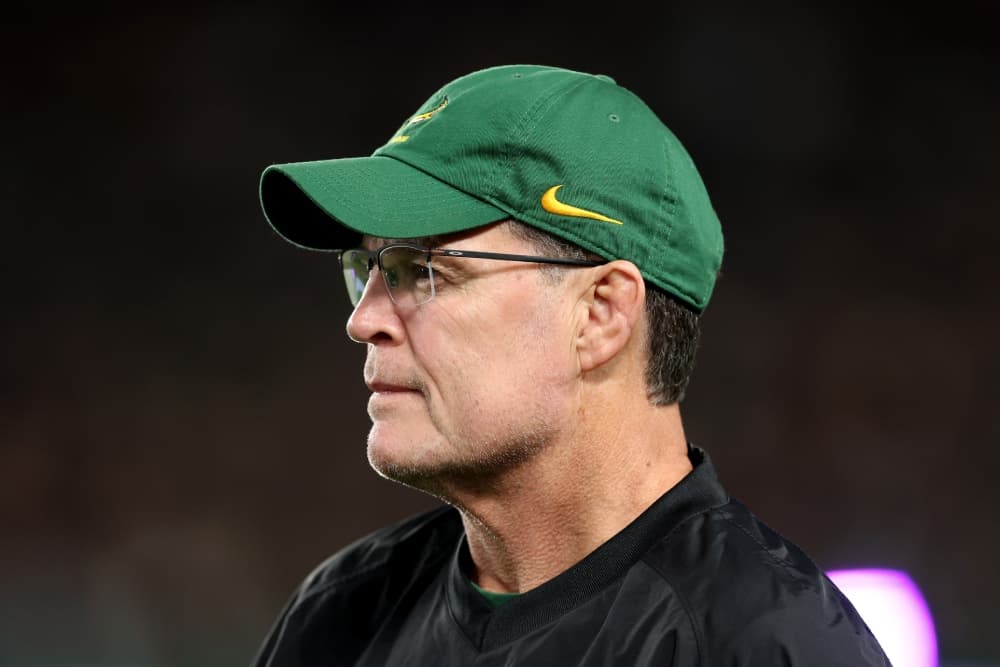 Springboks coach Rassie Erasmus reflects on the key decisions that secured a special win for a 14-men South Africa. Photo: Getty Images