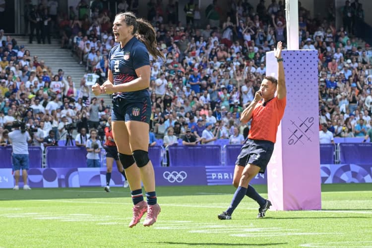 Ilona Maher made her debut for Bristol in England in front of a record crowd. Photo: AFP