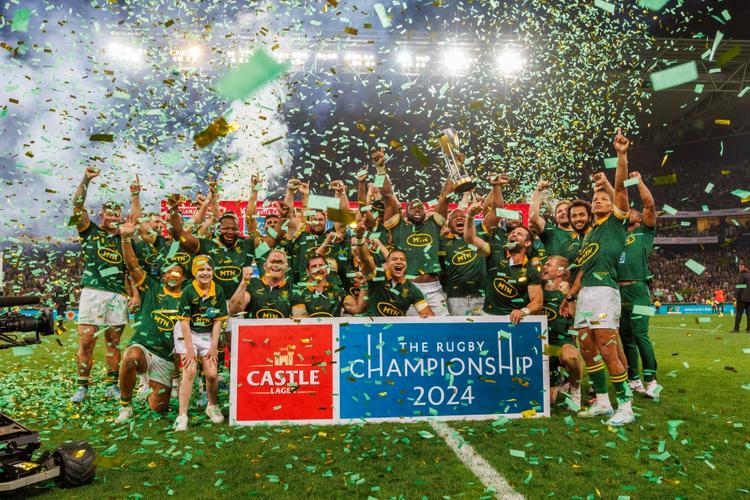 The Springboks have claimed the 2024 Rugby Championship. Photo: Getty Images