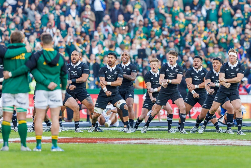 The All Blacks have accepted South Africa's apology for the disruption during last week's haka. Photo: Getty Images