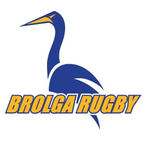 The is the club logo for Brolga Rugby