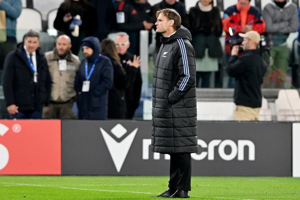 New Zealand coach Scott Robertson cannot wait to face England at Twickenham on Saturday. Photo: Getty Images