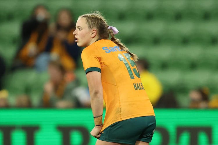 Caitlyn Halse celebrates her 18th birthday with a Wallaroos call-up. Photo: Getty Images