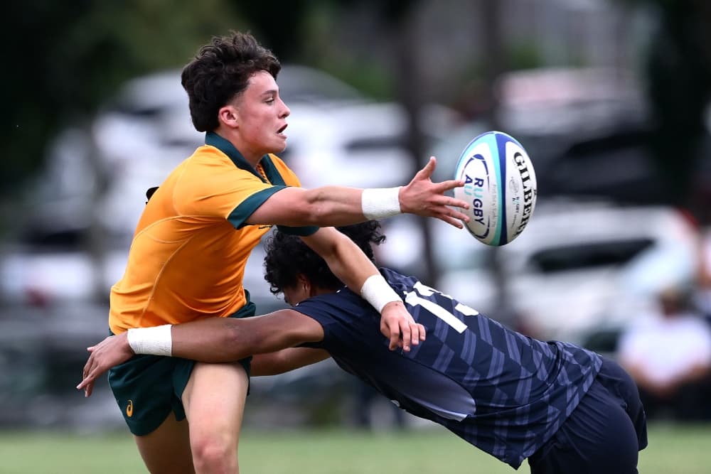 The Australia U16s take on the Queensland Reds U17s in Brisbane. Photo: Getty Images